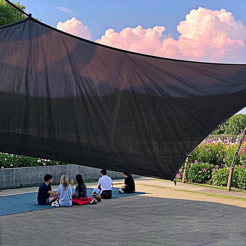 winemana Black Shade Cloth 70%  8x10 FT Mesh Tarp - Garden Shade for Greenhouse  Patio  Vegetables  Plants Cover and Chicken Coops  Sun Shade Net for Outdoor Protection with Reinforced Grommets - Image 4